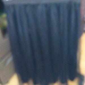 Black skirt soft silky with black netting over the top size med.